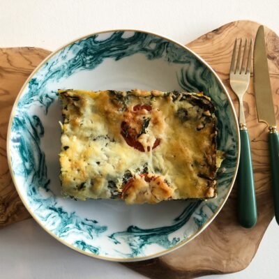 Lasagne met spinazie en ricotta