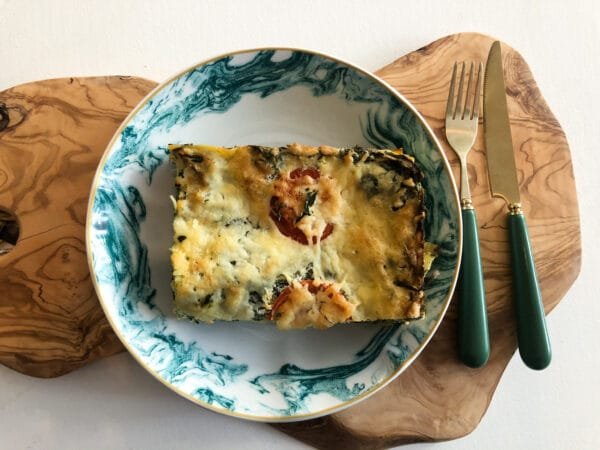 Lasagne met spinazie en ricotta