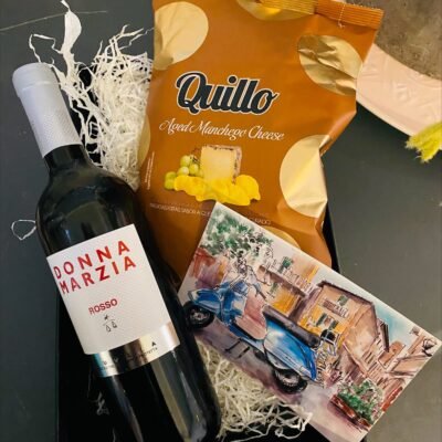 cadeaupakket wijn chips