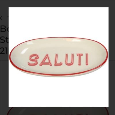 bordje saluti gebroken wit