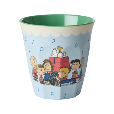 Middelgrote Beker Snoopy Print Blauw 250ml RICE by RICE