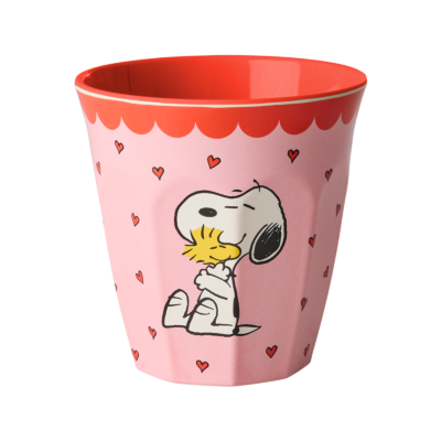 Middelgrote Beker Roze Snoopy Print 250ml RICE by RICE