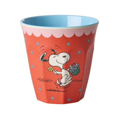 Middelgrote Beker Rood Snoopy Print 250 ml RICE by RICE